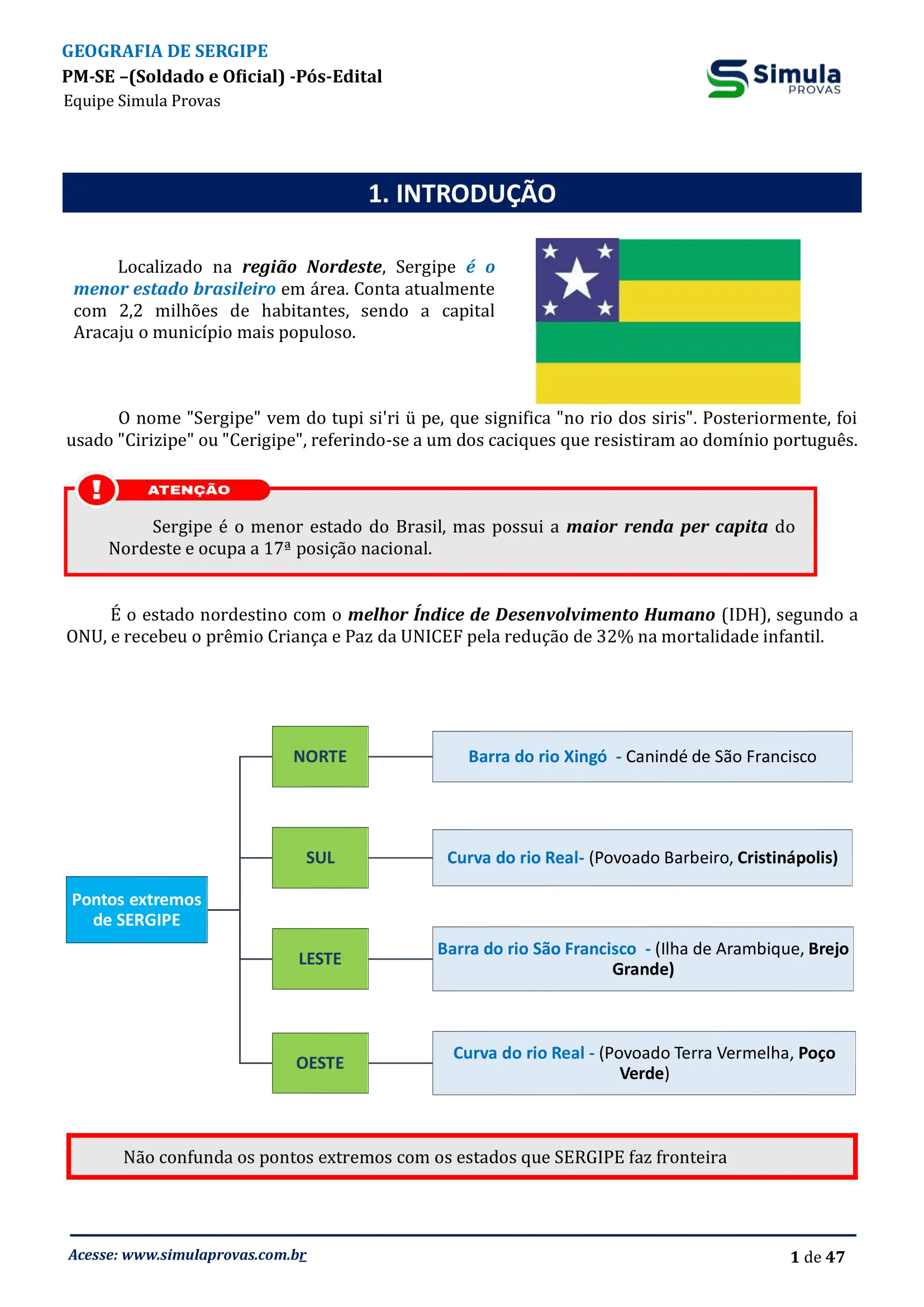 Geografia de Sergipe- PMSE [Soldado e Oficial] - Pós-Edital-03