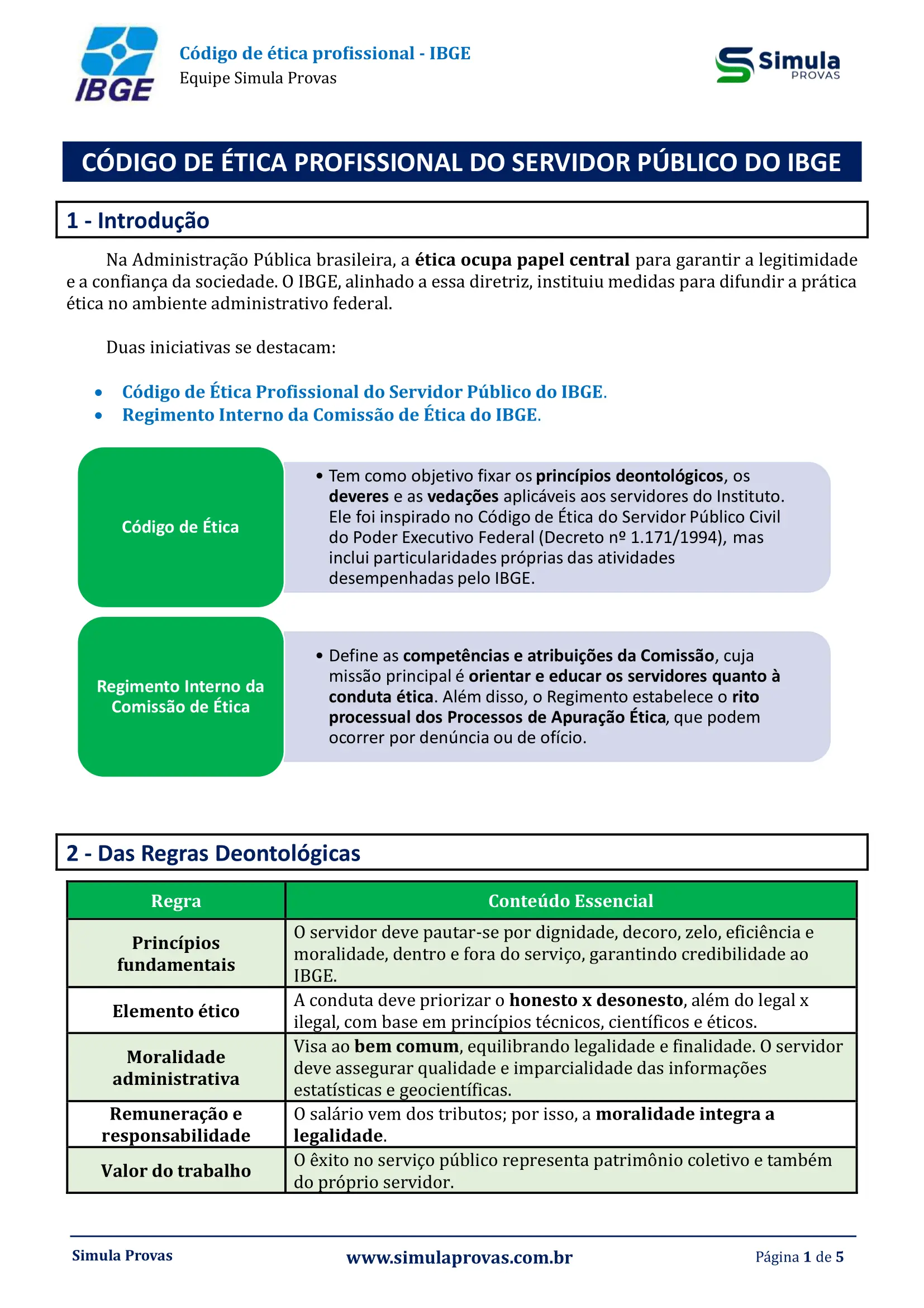 Código de Ética - IBGE (APM)- 2025-1